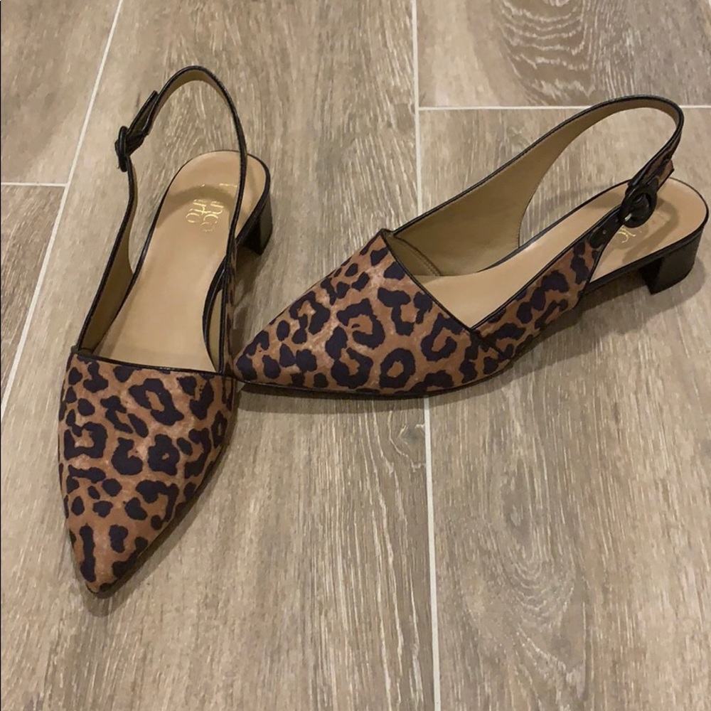Franco Sarto Vickie2  Leopard Slingback Pump